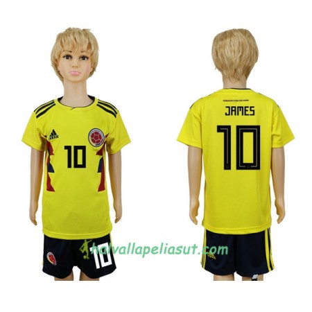 Jalkapallo Pelipaidat Kolumbia James 10 Lasten World Cup 2018 Kotipaita